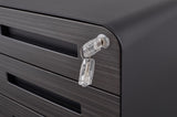3 Drawer Mobile File Cabinet Under Desk Office,Simple Style Versatile Storage Cabinet for W1247P145907