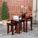 3-Piece Nesting Table Set, Cherry B04660621