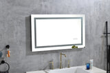 ZNTS LED Bathroom Mirror 40 "x 32" with Front and Backlight, Large Dimmable Wall Mirrors with Anti-Fog, W928P177834