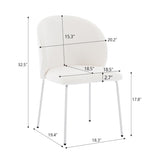 ZNTS Heng Ming iron-footed dining chair with adjustable foot pads. Suitable for dining room, living room, W212P191002