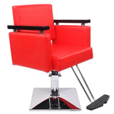 ZNTS Hair Beauty Equipment Hydraulic Barber Chair Modern Red Styling Salon Haircut 99235693