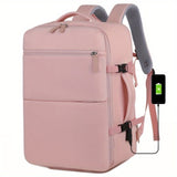 Women's Large Capacity Backpack with USB Charger and Shoe Pocket, Flight-Approved for Easy Travel. 88634243