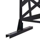 Outdoor & Indoor Privacy Metal Privacy 76" H48" W, Freestanding Decorative Privacy W465P193273