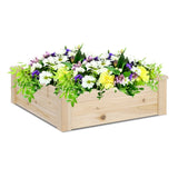 61*61*20cm Wooden Planting Frame Ground Type 70248866