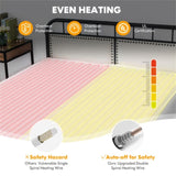 80 X 78 Electric Heated Mattress Pad with Adjustable Temperatures 10 H Timer 70195102