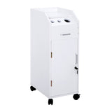 Hair Salon Storage Cart with Wheels & 3 Hair Dryer Holders & 4 Drawers & Lock & 2 Keys, Hairdressing 65337402