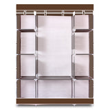 4-Layer 10 Lattices Non-Woven Fabric Wardrobe Coffee 29522755