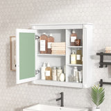 Bathroom Medicine Cabinet with Mirror, Wall Mounted Mirror Cabinet with Storage Organizer, Over the N710P209436K