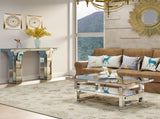 Mirrored Console Table Wide Bling Silver Mirror Entryway Desk Modern Rectangle Sofa Table Entryway 50704256
