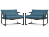 2 Pack Outdoor Leisure Chairs with Sling Seat & Soft Cushions, Rustproof Metal Frame 330 LBS 29248118