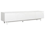 ON-TREND Graceful TV Stand Arch Cabinets for TVs Up to 78'', Minimalist Entertainment Center WF325999AAK