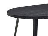 Extendable table,DINING TABLE,OFFICE TABLE,COFFEE TABLE,metal leg,MDF top,100/140/180x100x75cm,BLACK W234P288307