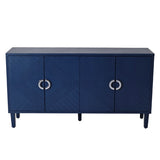 Stylish and Functional 4-Door Storage Cabinet with Pine legs and MDF, for Living Room Bedroom,and W757P144371