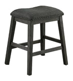 Modern Contemporary Dining Room Furniture Chairs Set of 2 Counter Height High Stools Grey Finish B01164105