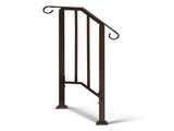 Handrails for Outdoor Steps, Iron Handrail Fits 1 Step, Transitional Handrail with Installation Kit, 32811396