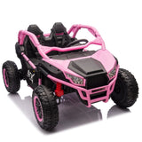 24V Two-seater Kids Ride On UTV w/Parents Control,20in seat width,400W Super high power,Four-wheel W1578P198434