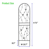 4 Pack Metal Garden Trellis 71" x 19.7" Rustproof Trellis for Climbing Plants Outdoor Flower Support W1586P268059