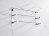 THREE Stagger Layers Towel Rack SUS304 Stainless Steel Hand Polishing Mirror Polished Finished 01286098