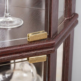 Corner Lighted Curio Cabinet Corner Glass Cabinet Lighted Curio Cabinet Corner Display Case for W2275P194425