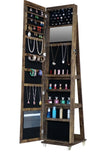 Fashion Simple 360&deg Swivel With Led light Jewelry Cabinet 88467376