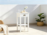 White 2-Pack 2-Tier Side Tables Nightstand with Open Shelf for Living Room End Table Decor 63697049