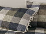 6 Piece Reversible Plaid Daybed Cover Set Neutral Daybed B035P266679