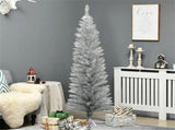 6-foot silver Christmas tree with bracket 07625366