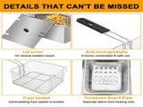 EH81 2500W MAX 110V 6.3QT/6L Stainless Steel Single Cylinder Electric Fryer US 44109609