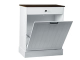 Self-pickup is not supported.Tilt Out Trash Can Cabinet, Hidden Wooden Trash Can Cabinet with 66903259