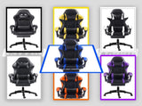 Video Game Chairs for Adults, PU Leather Gaming Chair with Footrest, 360&degSwivel Adjustable Lumbar 14800576