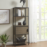 3-Shelf Bookcase with Storage Cabinet B035118581