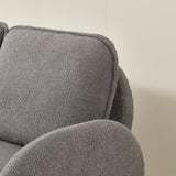 59" Sofa Small Couch for Living Room, Sherpa Fabric Upholstered Sofa Couch, Small W1765P172416