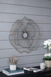 Set of 3 Metal Flowers Wall Decor, Transitional Wall Floral Sculpture for Foyer Porch Hallway W2078130330