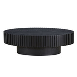 Modern Handcraft Drum Table Length 43.7 inch Ellipse Table for Living Room,Oval Small W2582P251206