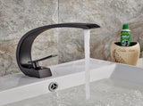 Black Bathroom Faucet, Brushed Black Faucet for Bathroom Sink, Black Single Hole Bathroom Faucet W1932P156222