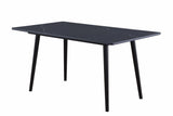 Modern Contemporary Dining Table 1pc Black Sintered Stone Table Stylish Dining Furniture B011140183