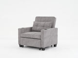 Futon Chair Bed Convertible Chair 3-in-1 Pull Out Sleeper Chair Beds with USB Ports,Wear-resistant 71472991