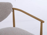 Beige fabric color dining room chair, living room chair, bedroom chair, woven fabric with foam back W3149P375463
