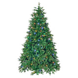 ZNTS 7.5ft Pre-Lit Spruce Artificial Holiday Christmas Tree for Home, Office, Party Decoration, Equipped 97710181