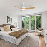 56 Inch Modern Ceiling Fans Dimmable LED Light Quiet DC Reversible Motor for Indoor & Outdoor W934P230465
