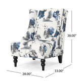 TODDMAN HI-BACK CLUB CHAIR, High-Back Fabric Club Chair, Print 64469.00