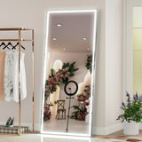 72X32 inch Oversized LED Bathroom Wall Mounted with 3 Color Modes Aluminum Frame Wall W708115598
