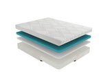 10-inch Eastern King Size Bed Mattress Gel-Infused Memory Foam Mattress, Firm, White, Mattress in a B011P248236