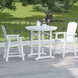 HIPS Bar Chair with Armrest,Patio Bar Chair Set of 2, White W1209107719