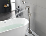 Floor Mounted Tub Faucet High Flow Freestanding Tub Filler Faucet with Handheld Shower Head and W2287P264023