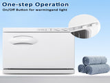 Hot Towel Warmer for Facials Massage, Esthetician Towel Heating Cabinet White, Aluminum Chamber, 55972334