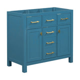 36'' Bathroon Vanity without, Modern Freestanding Single Bathroom Cabinet with 4 Drawers & 2 WF320061AAC
