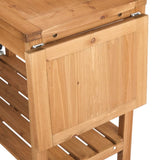 Outdoor Garden Potting Bench Table with Folding Pallet, Wooden Horticulture Planting Worstation with 24967245