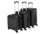 3-in-1 Portable ABS Trolley Case 20" / 24" / 28" Black 91923144