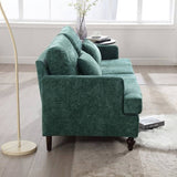 COOLMORE Mid Century Modern chenille Fabric Loveseat sofa, 2-Seat Upholstered Loveseat Sofa Modern W395P151896